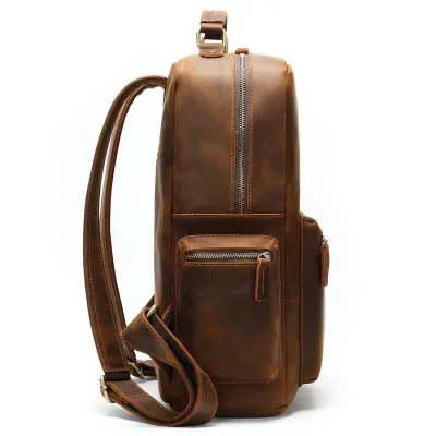  GENUINE LEATHER BACKPACK EUROPEAN AND AMERICAN RETRO MEN BG5A3